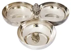 Silver Plated Candy Dishes with Pineapple Finial by Menchu Katigbak Collection, sold Mar 2017