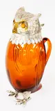 Amber Colored Owl Pitcher with Silver Plated Head by Menchu Katigbak Collection, sold Mar 2017