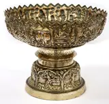 Thai Silver Plated Footed Fruit Bowl by Menchu Katigbak Collection, sold Mar 2017