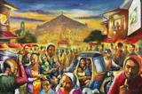 Untitled by Emmanuel Garibay, Oil On Canvas, sold Feb 2017