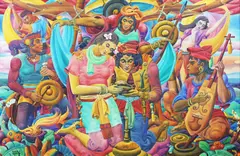 Vicente Reyes, Muslim Wedding, Oil On Canvas