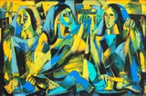 Tres Marias by Angelito Antonio, Oil On Ocanvas, sold Feb 2017
