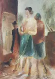 Venancio Igarta, Morning Promenade, Oil On Board