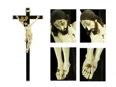 Ivory Crucifix, 2nd Half of the 18th Century, Ivory, Kamagong, Lanite And Silver