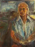 Portrait of Hernando R. Ocampo by Emilio Aguilar Cruz, Oil On Canvas, sold Feb 2017