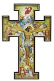 Galo Ocampo, Stations of the Cross Crucifix, oil on canvas