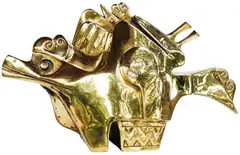 Untitled by Abdulmari Imao, brass, sold Dec 2016
