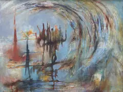 Sequence II by Juvenal Sansó Garrit, oil on canvas, sold Dec 2016
