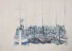 Untitled by Isabel Diaz, oil on canvas, sold Jun 2016