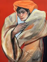 Sabel by Benedicto Cabrera, acrylic on canvas, sold Jun 2016