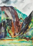 Landscape by Vicente Manansala, sold Feb 2016