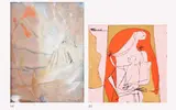 a.) Untitled b.) Mother and Child by a.) Fernando Zobel b.) Romeo Tabuena, watercolor on paper, sold Dec 2015
