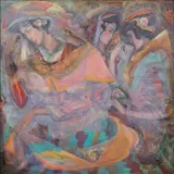 Jeff Dizon, Tres Marias, oil on canvas
