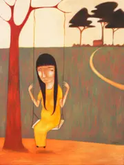 A long wait by Lynyrd Paras, oil on canvas, sold Sep 2015