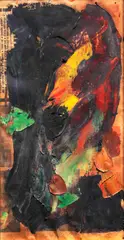Untitled by Cesar Legaspi, acrylic on paper, sold Sep 2015