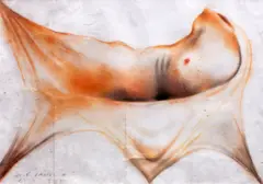 Untitled by José John Santos III, pastel on paper, sold Jun 2015