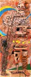 Don Salubayba, Inbetweens of Between, mixed media on canvas