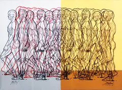 Images by Norlie Meimban, acrylic with acrylic glass on canvas, sold Feb 2015
