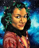 Ina Jardiolin, The Escape: The Legend of the Makahiya, oil on canvas