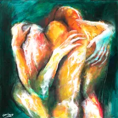 Untitled by Emmanuel Garibay, oil on canvas, sold Feb 2015