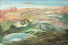 Glenn Bautista, Untitled #18, oil on board