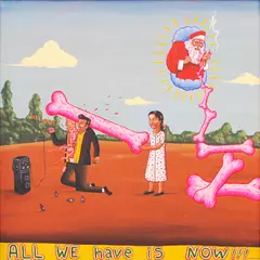Louie Cordero, Releasing Mystycism on an Occasional Pre Holiday N, acrylic on canvas
