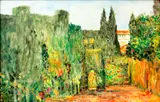 Granada I by Juvenal Sansó Garrit, oil on board, sold Feb 2015
