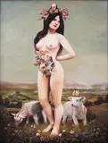 Jayson Montinola, Where Enchanted Lands Rise and Fall, oil on canvas