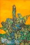 Floral III by Juvenal Sansó Garrit, oil on canvas, sold Feb 2015