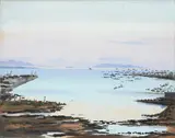 Manila Bay by Federico Aguilar Alcuaz, oil on canvas, sold Feb 2015