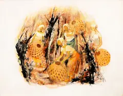 Anita Magsaysay-Ho, Baskets III, oil on canvas