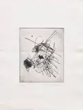 Scribble by Fernando Zóbel de Ayala y Montojo, etching, sold Feb 2015