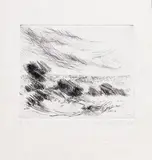 Ocean 2 by Fernando Zóbel de Ayala y Montojo, etching, sold Feb 2015