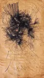 Saeta (with Hippo & Landscape on revese side) by Fernando Zóbel de Ayala y Montojo, pen & ink on paper, sold Feb 2015