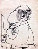 Man at Piano by Fernando Zóbel de Ayala y Montojo, pen & ink on paper, sold Feb 2015