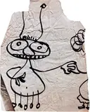 Whimsical Alien by Fernando Zóbel de Ayala y Montojo, pen & ink on paper, sold Feb 2015