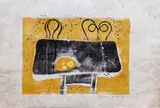 Table & chairs by Fernando Zóbel de Ayala y Montojo, etching, sold Feb 2015