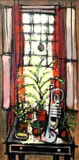 Garden Window with a Trumpet by Fernando Zóbel de Ayala y Montojo, oil on masonite board, sold Feb 2015