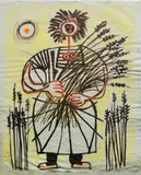 Harvest by Fernando Zóbel de Ayala y Montojo, pastel on paper, sold Feb 2015
