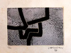 Untitled by Eduardo Chillida, etching (15/50), sold Dec 2014