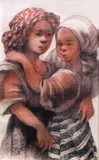 Mother and Child by José T. Joya, print 262/300, sold Dec 2014