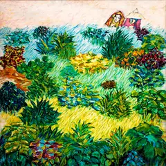 Luntian by Mario Parial, oil on canvas, sold Jun 2014