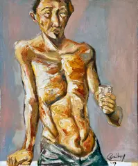 Untitled by Emmanuel Garibay, oil on canvas, sold Mar 2014