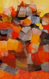 Abstract by José T. Joya, oil on board, sold Mar 2014