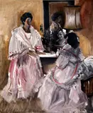 Tres Marias Series by Federico Aguilar Alcuaz, oil on canvas, sold Mar 2014