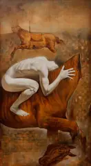 Ronald Ventura, Animal Race, oil on canvas