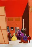 Virgilio Pandy Aviado, Homenaje A Diego - Las Meninas, oil on canvas