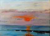 Manila Bay Suns by Federico Aguilar Alcuaz, oil on canvas, sold Mar 2014