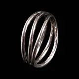Untitled by A Tiffany & Co. Elsa Peretti® Wave ThreeRow Ring in 18k, The Three-Row Wave ring in 18k white gold features an overlapping design that weaves three bands into a single sculptura, sold Jul 2026