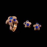 Untitled by A Set of Starfish Jewelry in 14k, This coordinated jewelry set comprises a ring and matching earrings in textured 14k yellow gold. The sculptural starfish, sold Jul 2026